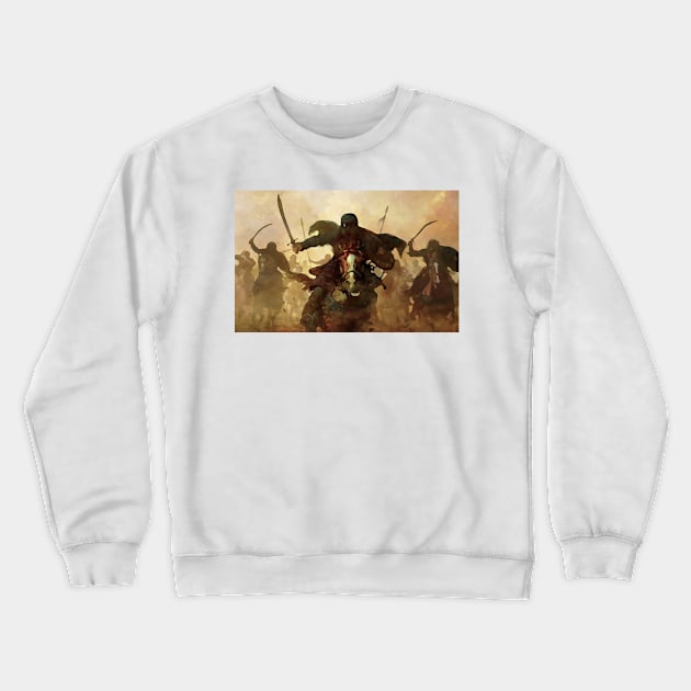 Arabian Desert Warriors Art Crewneck Sweatshirt by ArkiLart Design